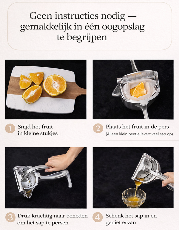 Handige Handpers Juicer