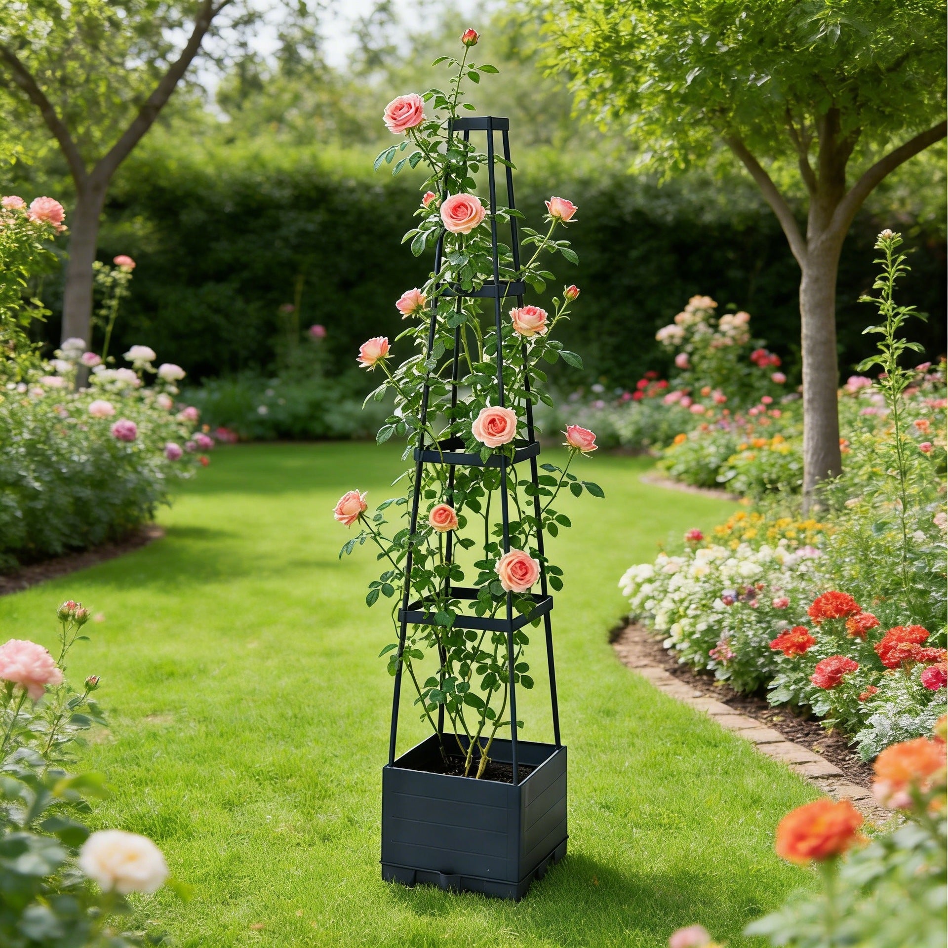 Verdanta™ Self-Watering Plantenbak met Klimrek