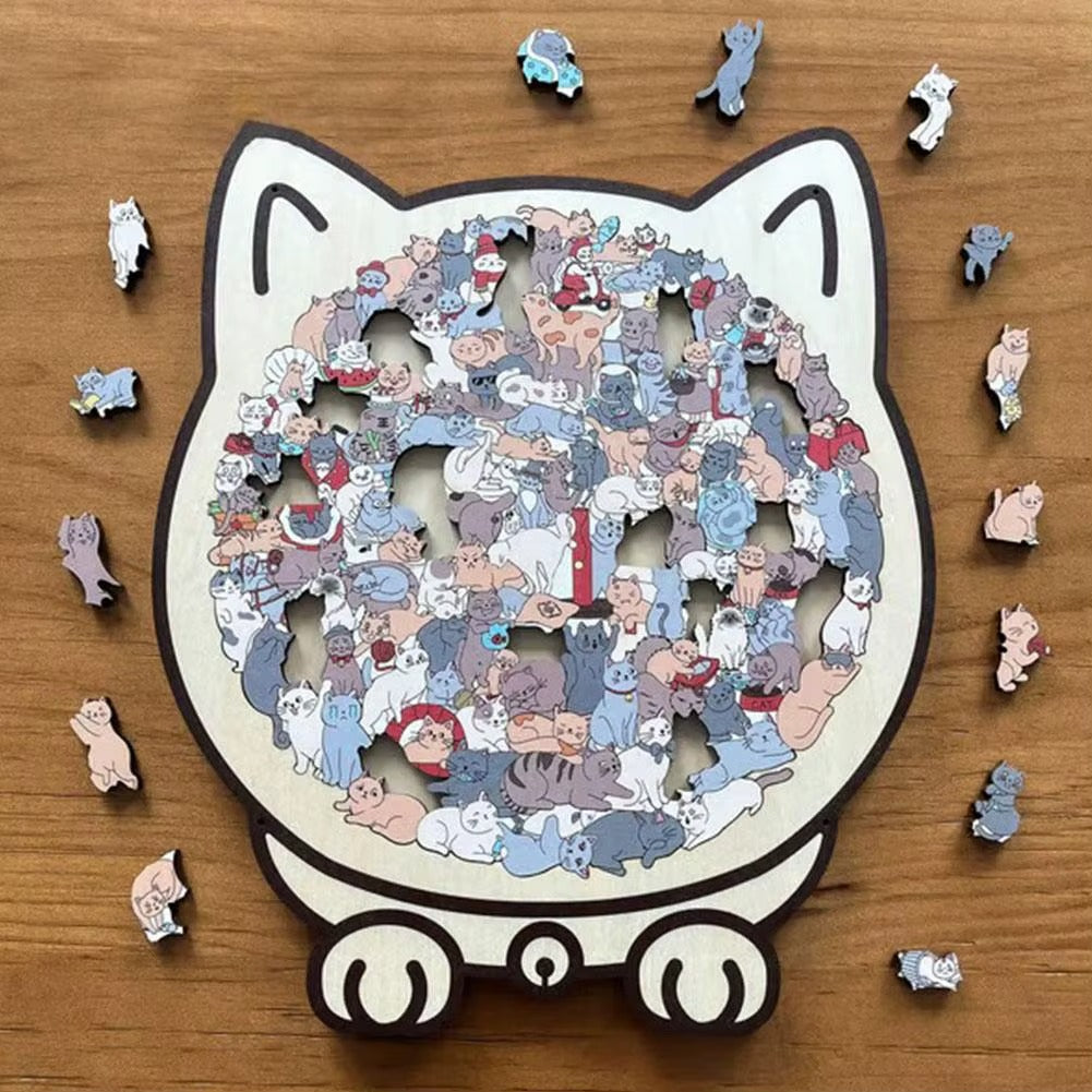 Kat Puzzel Verrassende Vormen