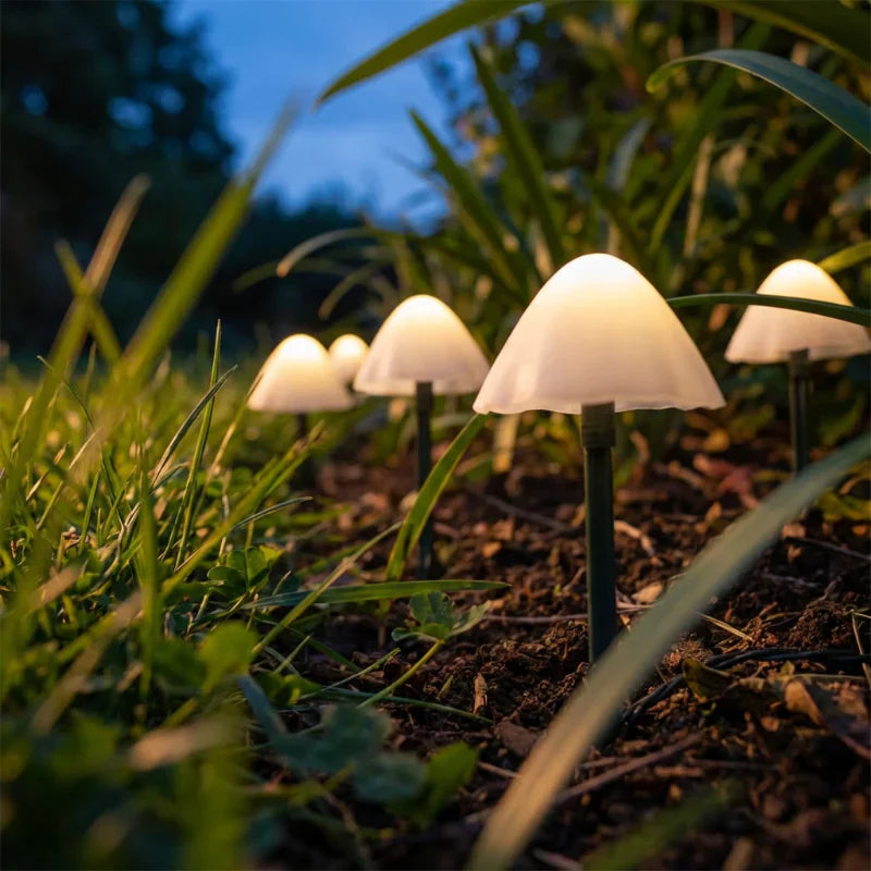 Sfeervolle paddenstoellampen