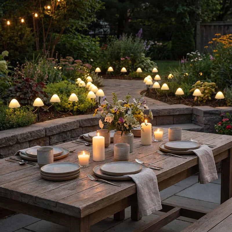 Betoverende Tuin Paddenstoellampen
